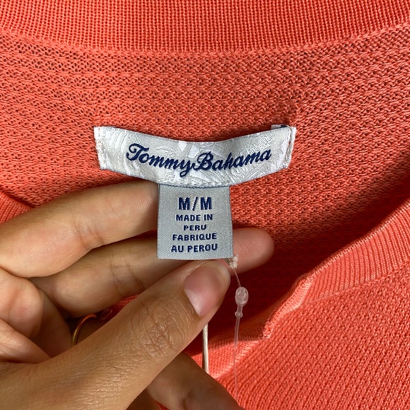 Tommy Bahama South Shore Abaco Sweater in Guava Ice Size Medium - Picture 10 of 11